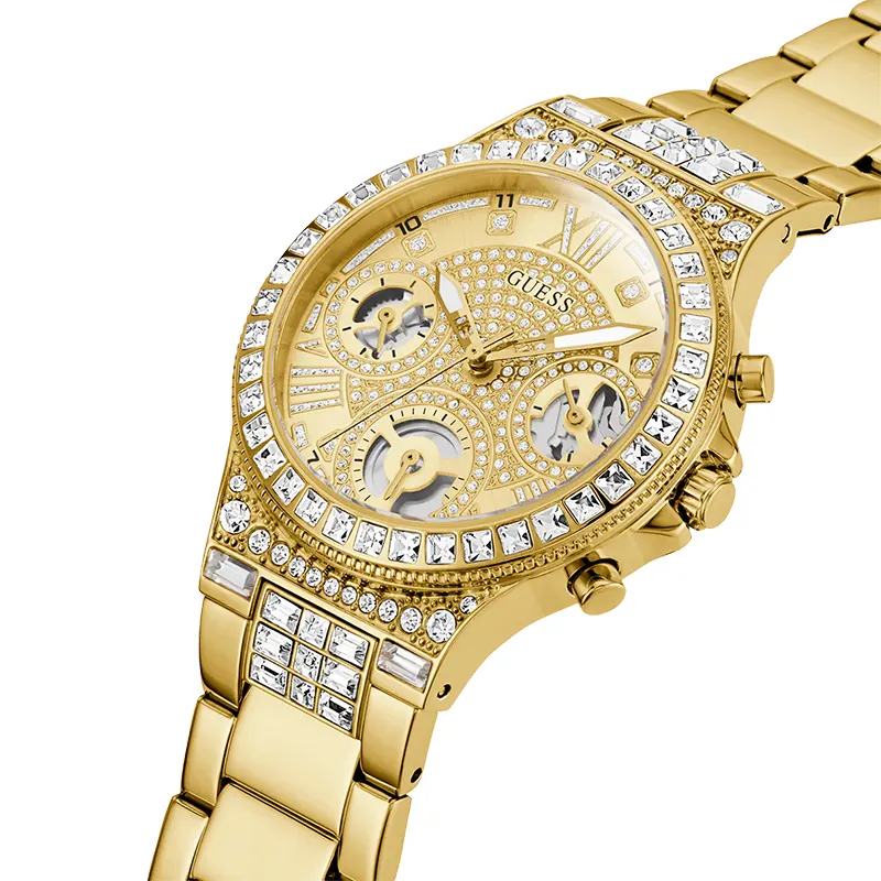 Guess Moonlight Multifunction Gold-tone Ladies Watch- GW0320L2